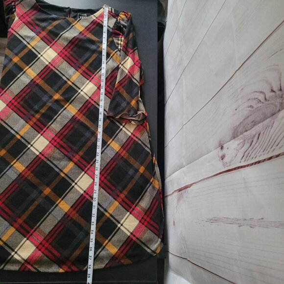 JH Jessica Howard ¾ Sleeve Plaid Midi Dress, Women’s 2X, Fully Lined w/ Pockets - Picture 8 of 8